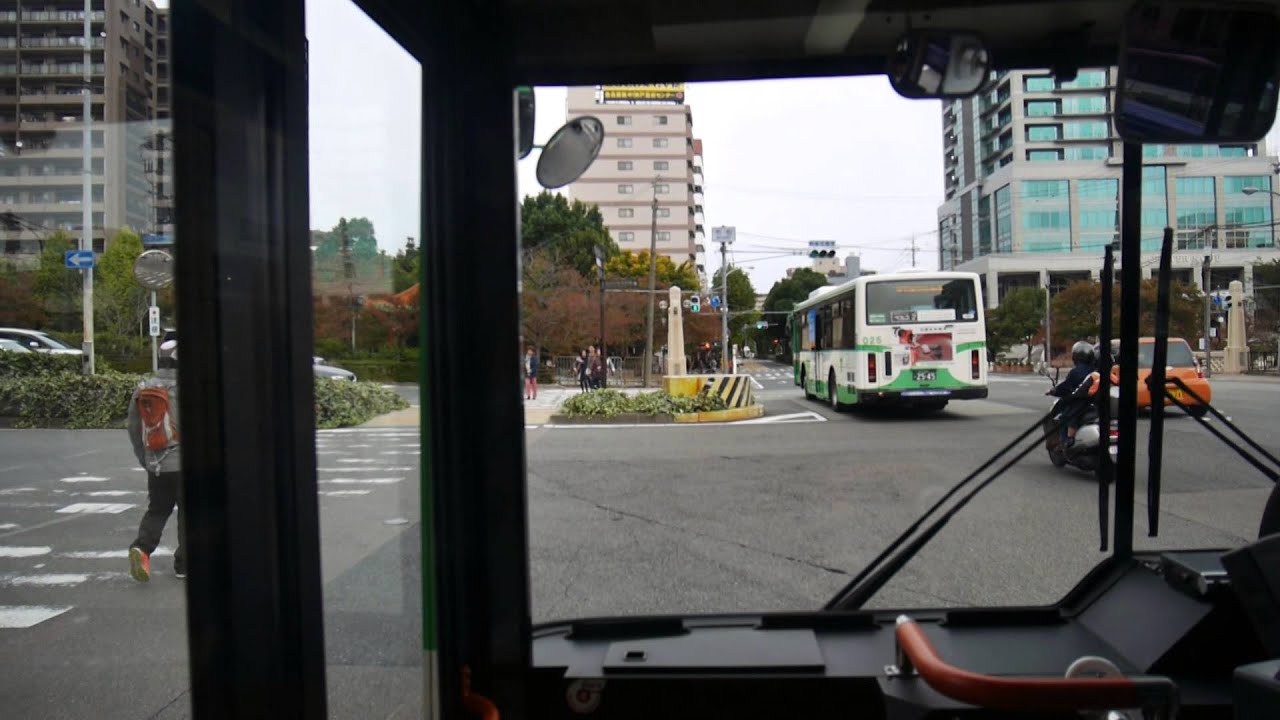 【前面展望】三ノ宮駅ターミナル～麻耶ケーブル下～JR六甲道駅【神戸市交通局・18系統】