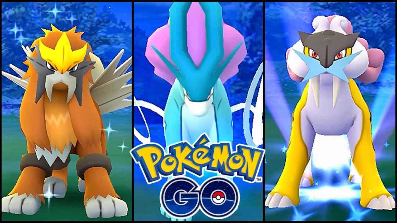 三犬】エンテイ スイクン ライコウ【ポケモンGO】 - YouTube