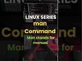 man Command in Linux #linux #shorts