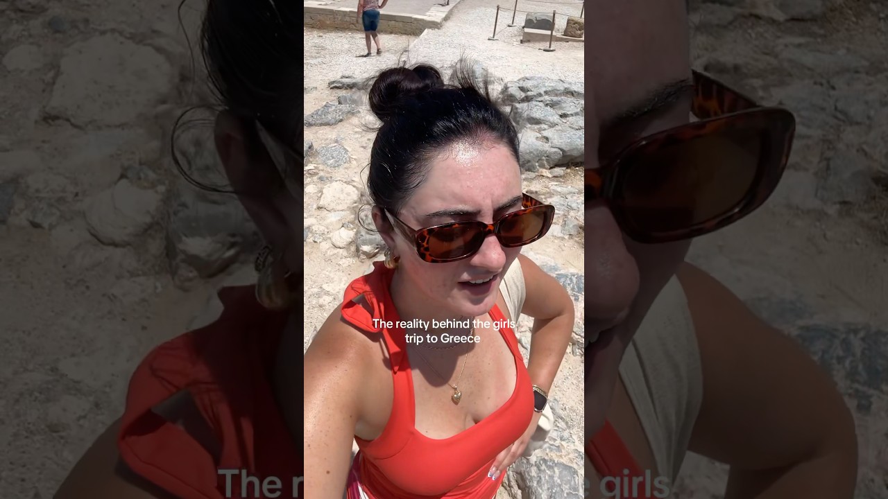 When the euro summer heat kicks in…😭 #girlstripvlog #travelvlog #eurosummer #greece