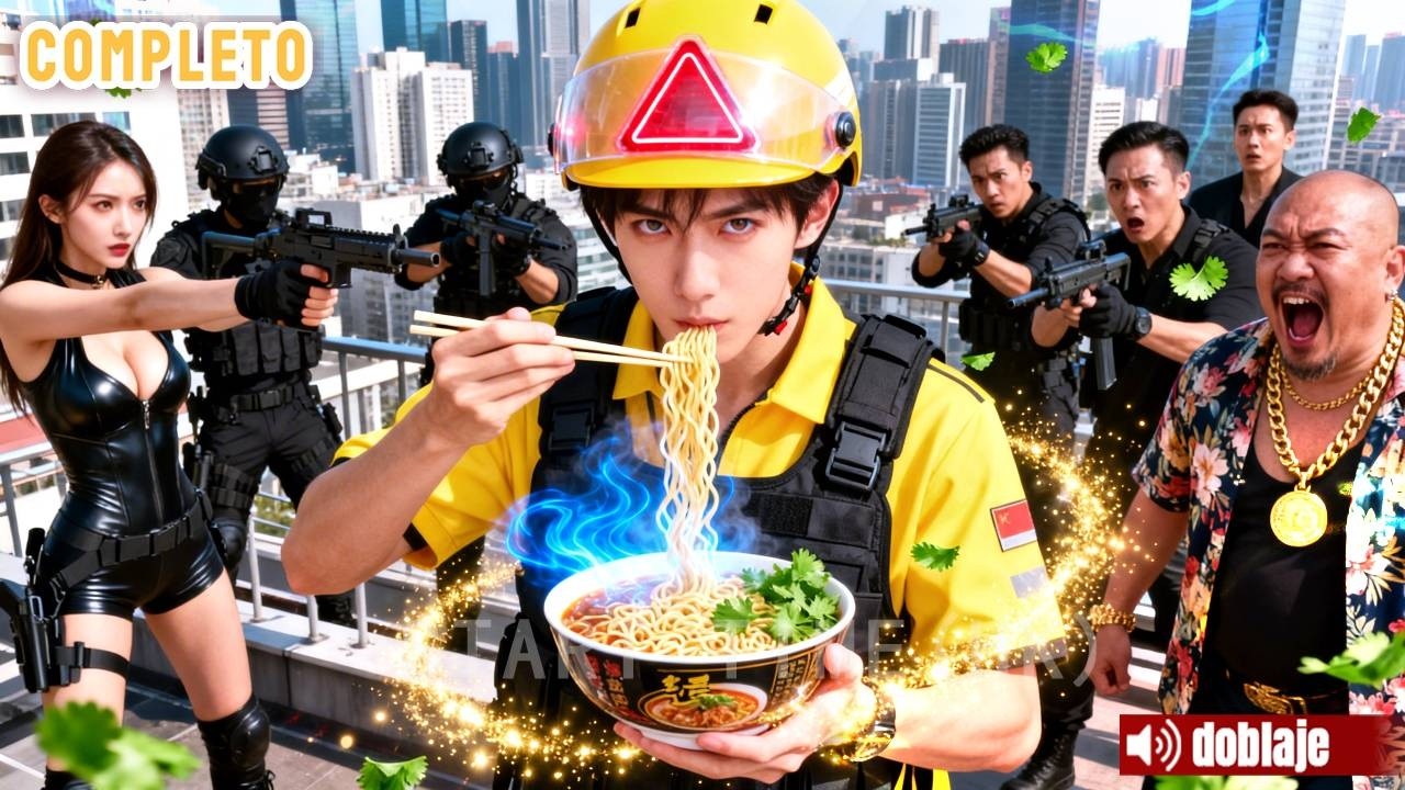 Repartidor salva al millonario con fideos: ¡Es rey de los mercenarios ahuyenta a todos los asesinos!