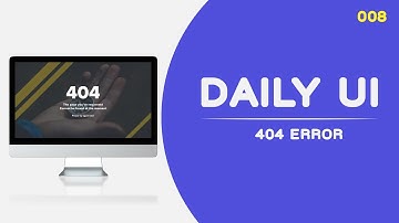 Daily UI Design Challenge 008 - 404 Error