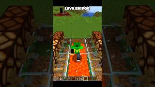 minecraft lava bridge 🌉 #minecraft #shortsviral #laughchallenge