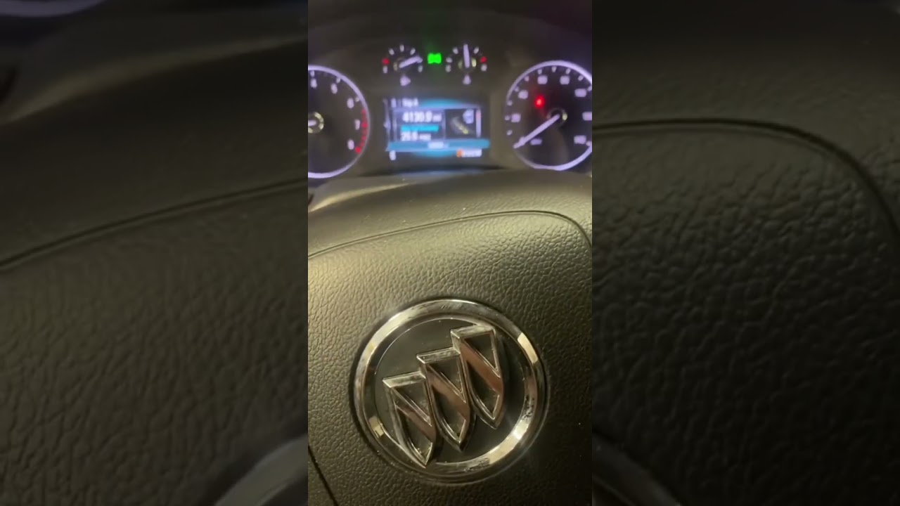 How to reset the oil life indicator on a 2017 Buick Encore