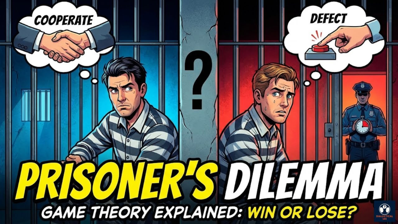 Prisoner’s Dilemma Explained — Game Theory & IR Simplified | UPSC PSIR Optional