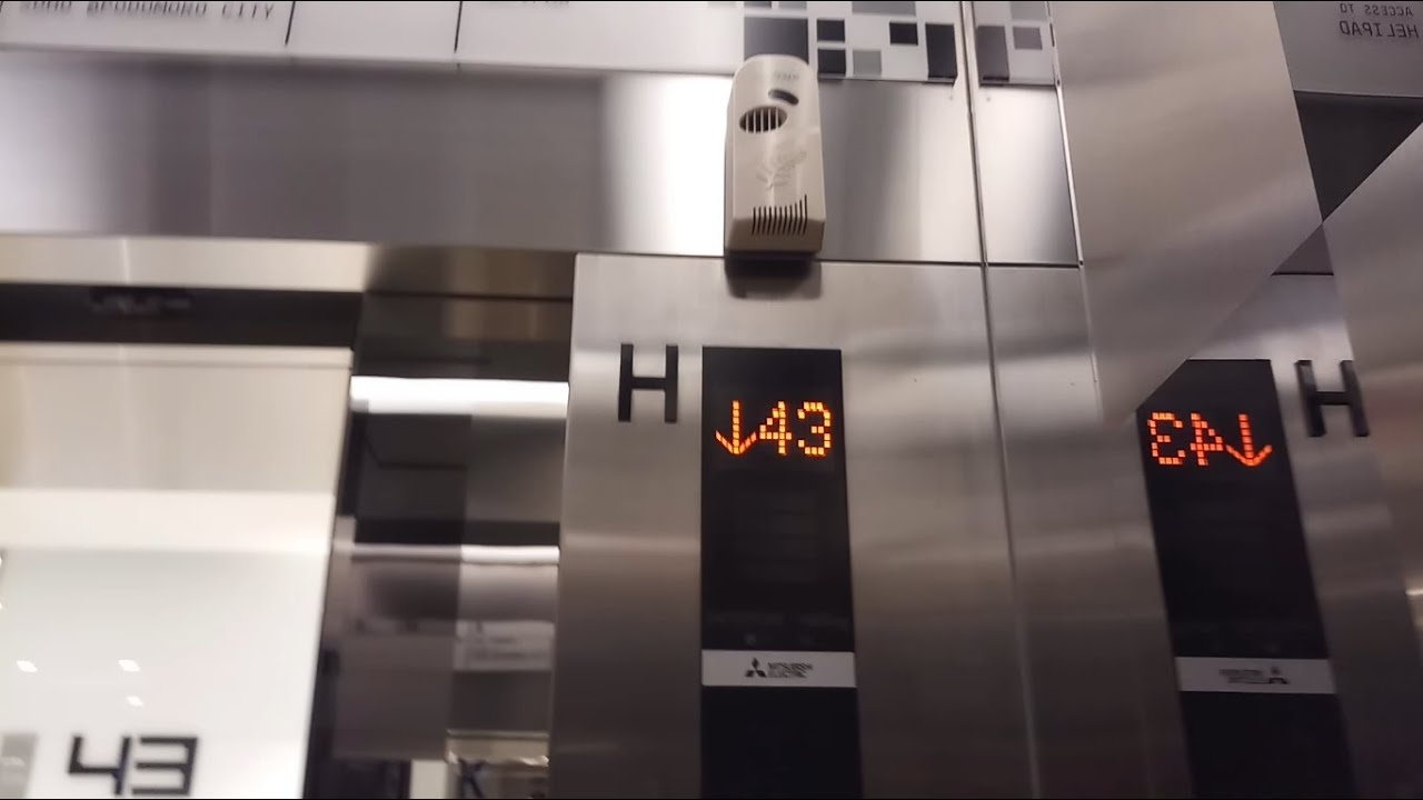 (Epic + Fast + Rare + Tall + Quiet) Mitsubishi Elevator/ Lift at Soho Podomoro City, Jakarta (High)