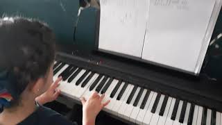 my little girl second lesson in piano wow???