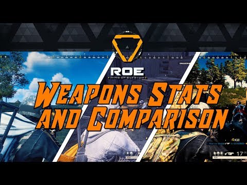 Ring Of Elysium : Weapon Statistics and Comparison (CBT April 29, 2018)