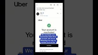 How to reactivate your deactivated Uber driver account #usashorts #uber #uberdriver #usatoday
