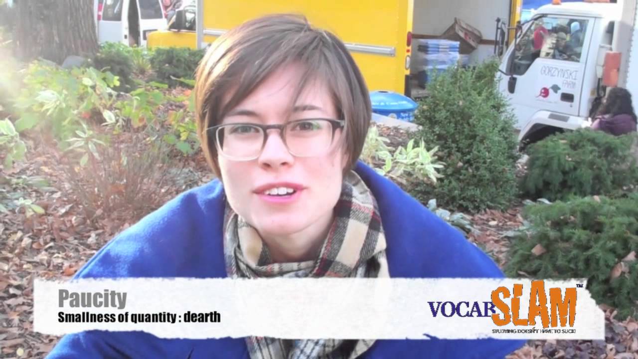 How to use PAUCITY in a sentence YouTube