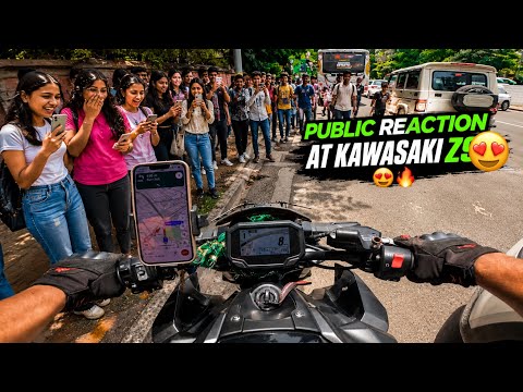 Public Reaction at Kawasaki Z900 🔥 | Crazy Reactions on Indian Roads | Superbike Exhaust Sound