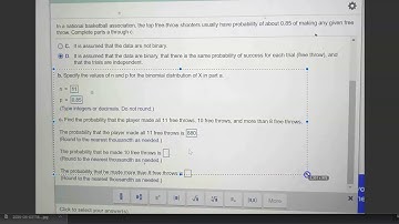 MTH 245 Unit 2 Practice Test Question about Free-throw