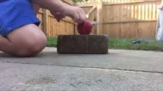 Exploding apple
