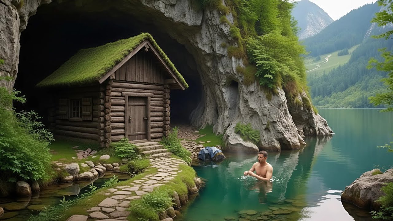 Living Inside a Cliff: Crafting a Hidden Home with Nothing but My Hands