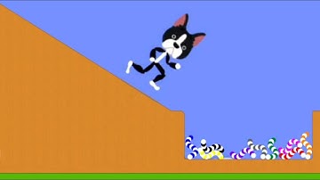 【Algodoo】Running Dog.　走る犬（Mentos cola. メントスコーラ）