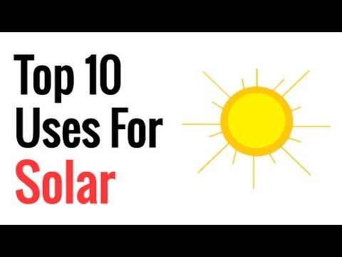 Video: Hvad kan du bruge solenergi til?