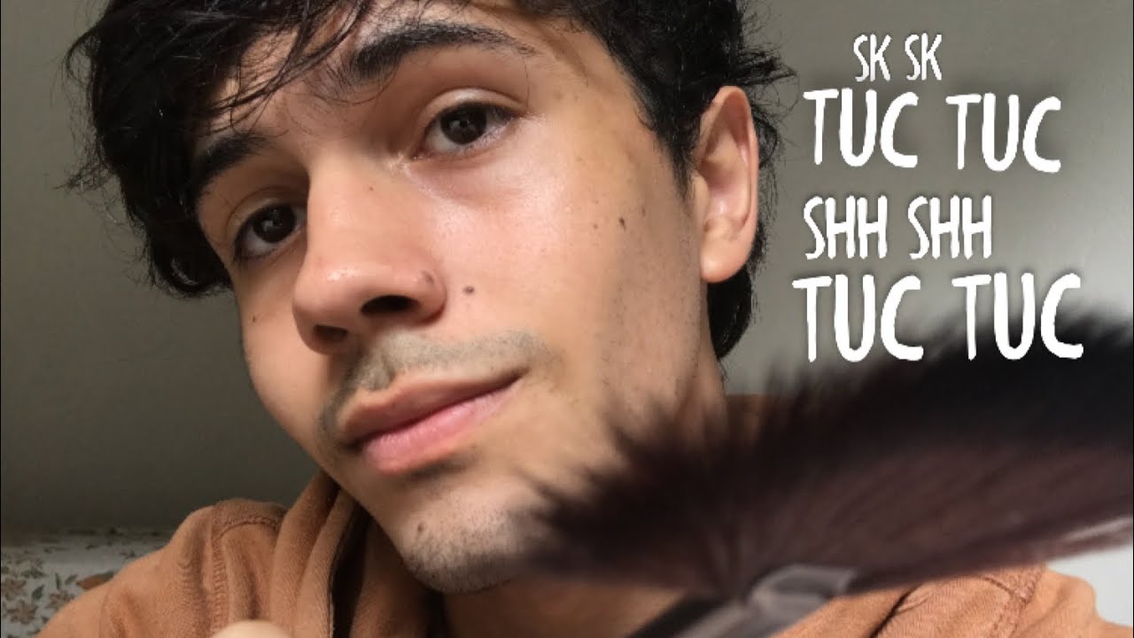 ASMR: 30 MINUTOS de TUC TUC; SK SK; SHH SHH Pincel na Tela e Sons de Boca SECOS