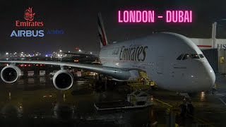 EMIRATES BRAND NEW AIRBUS A380 Economy Class Review | London - Dubai