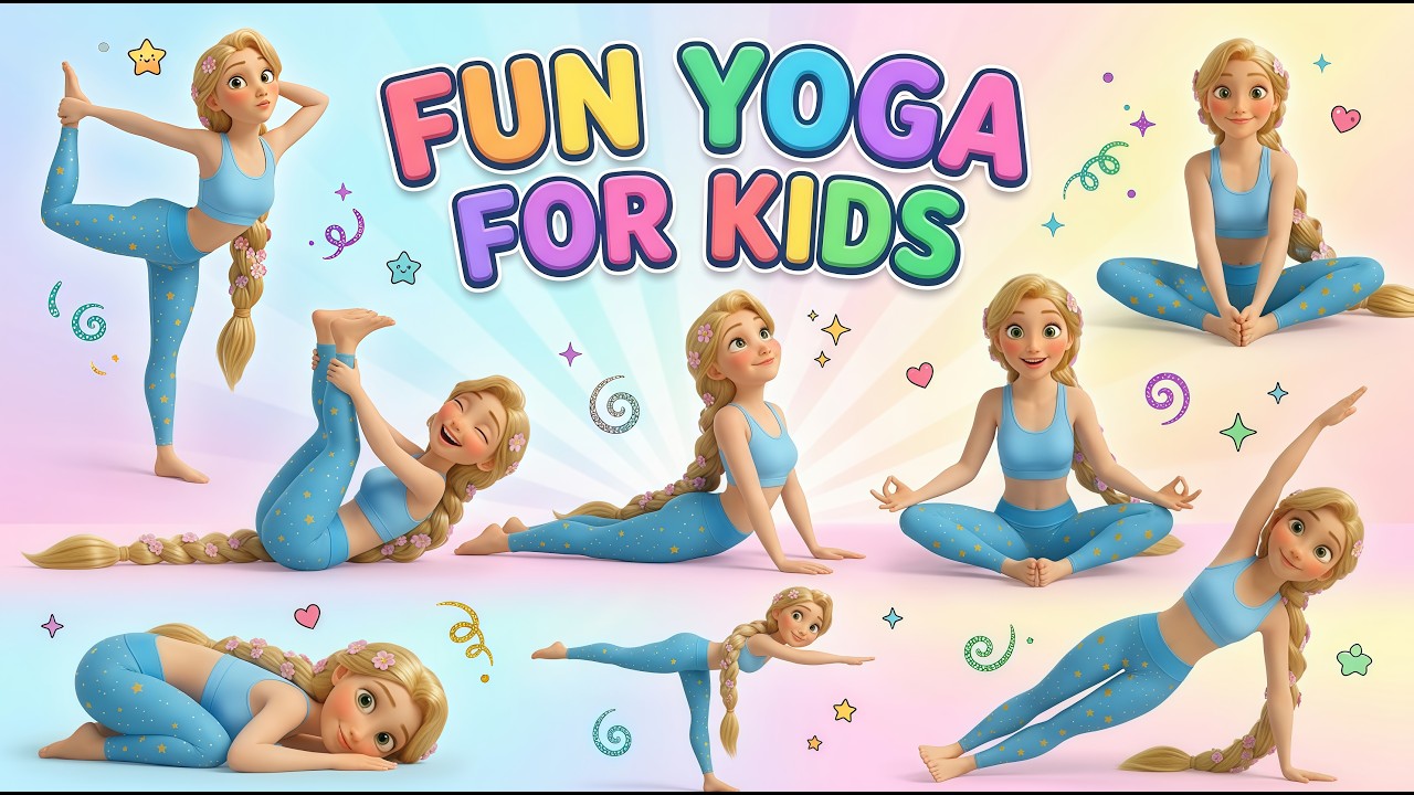 The Most Fun Yoga for Kids 🎉 Easy Routine Anyone Can Do - YouTube