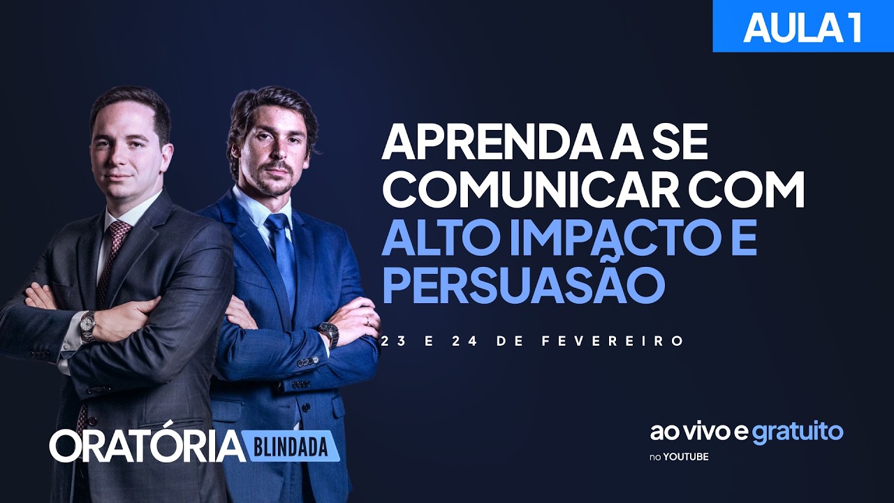 Oratória Blindada | 23/02 às 20h - Aula 01