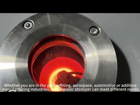 Metal powder water atomizer for precious metals
