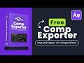 Move Comps Between After Effects Projects | FREE AE Script