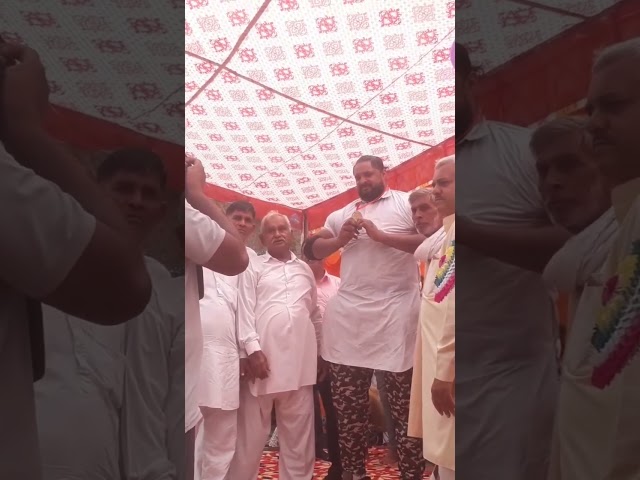 Haryana ka Chhota Khali bhai Sanjay Prajapati Samaj se sammanit class=