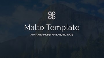 Malto - Material design App Showcase Template | Themeforest Website Templates and Themes