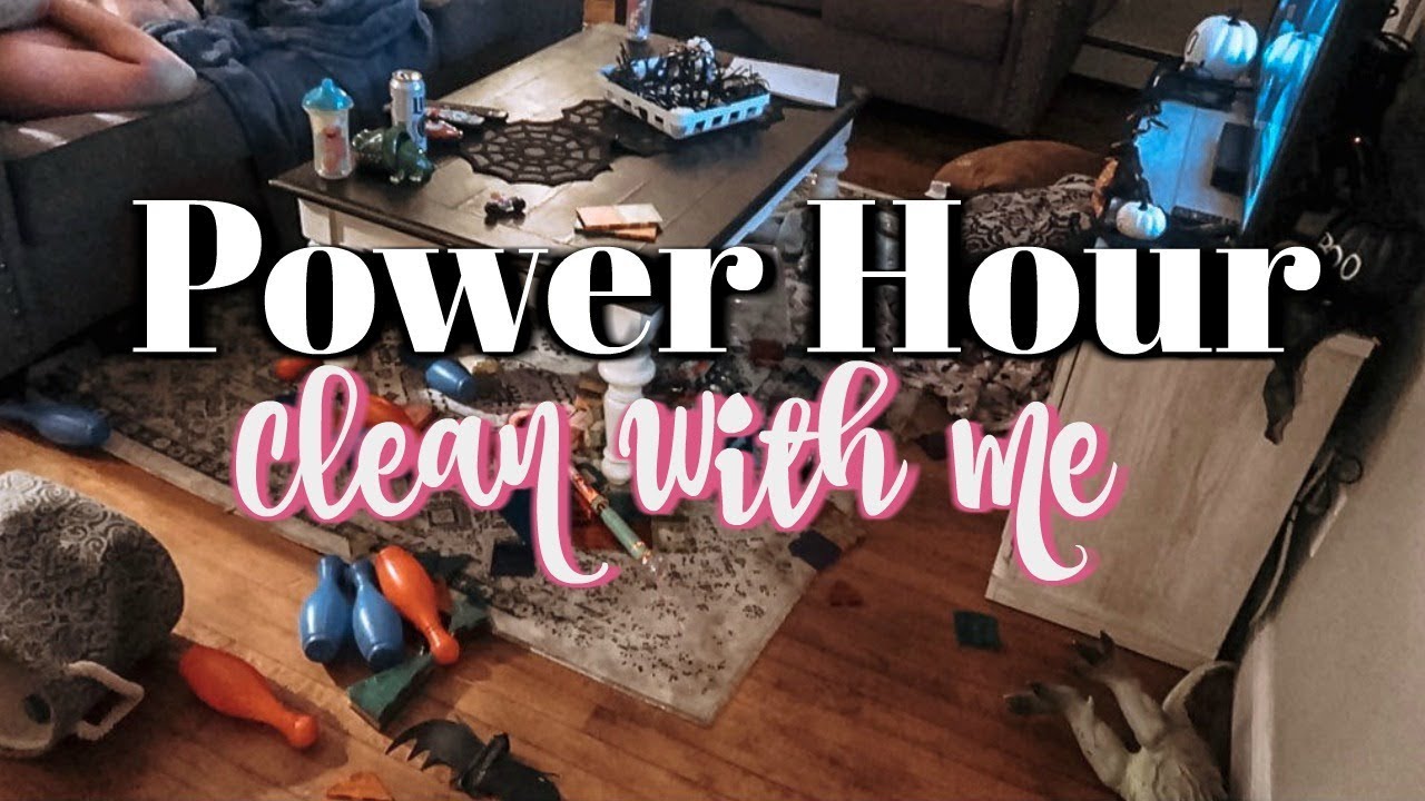 POWER HOUR CLEAN WITH ME! ONE HOUR SPEED CLEANING MOTIVATION