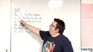 Celebrity GCSE Maths: A23-06 [Sequences Problem 3] Profile