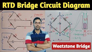 RTD Bridge Circuit Diagram | Working of Weatstone Bridge | 2-wire RTD | 3-wire RTD | RTD in हिंदी |