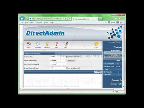 Hướng dẫn Tạo Mail và Check Mail trên DirectAdmin