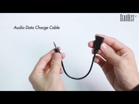 USB Female to AUX 3.5mm Male Jack Plug Audio Data Charge Cable - GearBest.com