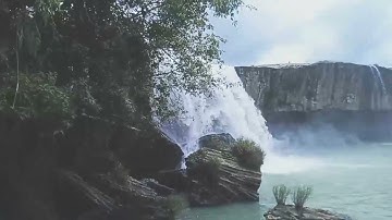 Câu cá giải trí đi chơi thác , cảnh đẹp thác nước thác ĐRAYNUR Đăk Lăk