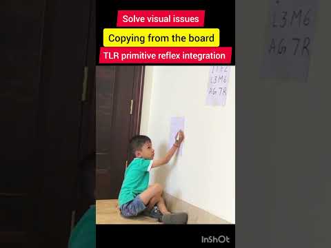 Visual Skills Activity Copying From Board TLR Primitive Reflex Integration 