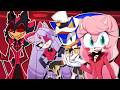 Amy Googles Sonic X Hazbin Hotel - Cross over FAN ART Reaction!