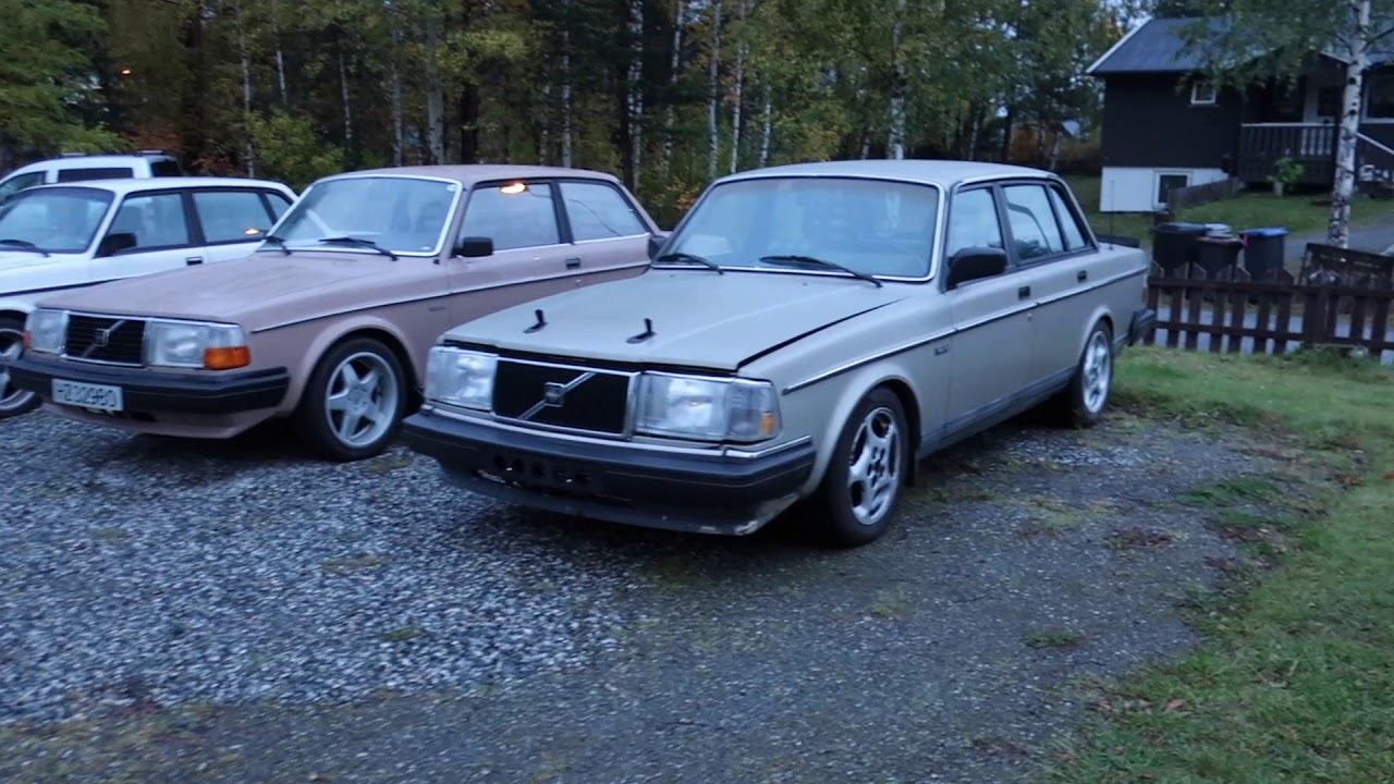 1jz Volvo 240 cold start on E85 + revs YouTube