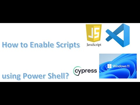 How to Enable scripts in windows 11?