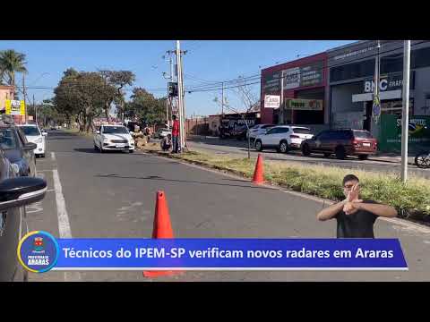 Técnicos do Ipem-SP certificam novos radares em Araras