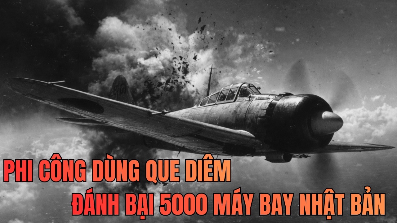 Phi công dùng que diêm đánh bại 5.000 máy bay Nhật Bản