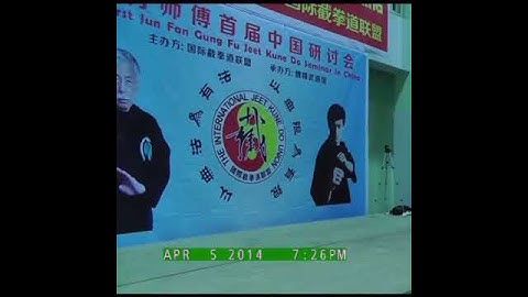Sifu Abe Santos Demonstrating Footwork in Jun Fan Jeet Kune Do Seminar in Zhuhai, China!