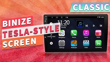 Binize: Classical type #touchscreen   stereo, #10Inch 2 Din Tesla style head unit for car #AKA 9001