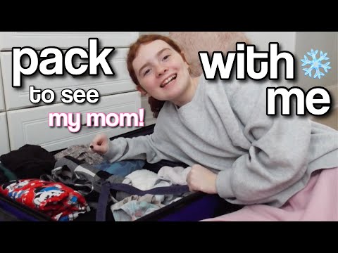 PACK WITH ME TO SEE MY MOM! 🧳🤍