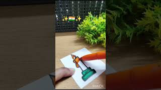 🇮🇳✨Jana gana mana 🎶Republic Day Drawing| Indian National Anthem Art #youtubeshorts #art#tricolor