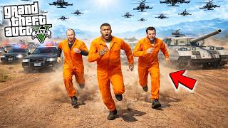 MISI EPIC FRANKLIN MICHAEL TREVOR KABUR DARI PENJARA... GTA 5 MOD