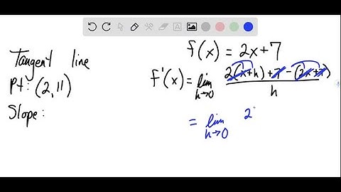 If the tangent line to y = f(x) at (7,3) passes through the point (0,2), find f(7) and f