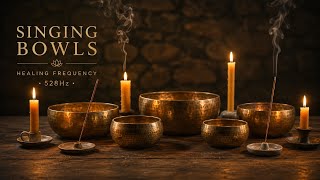 528Hz Tibetan Singing Bowl Sounds for Sleep, Focus & Gentle Healing