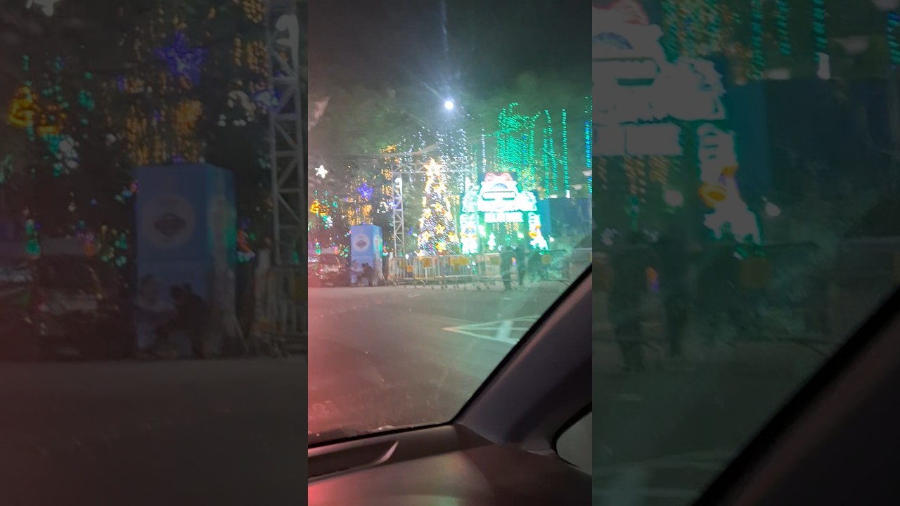 Christmas decoration in Park Street Kolkata