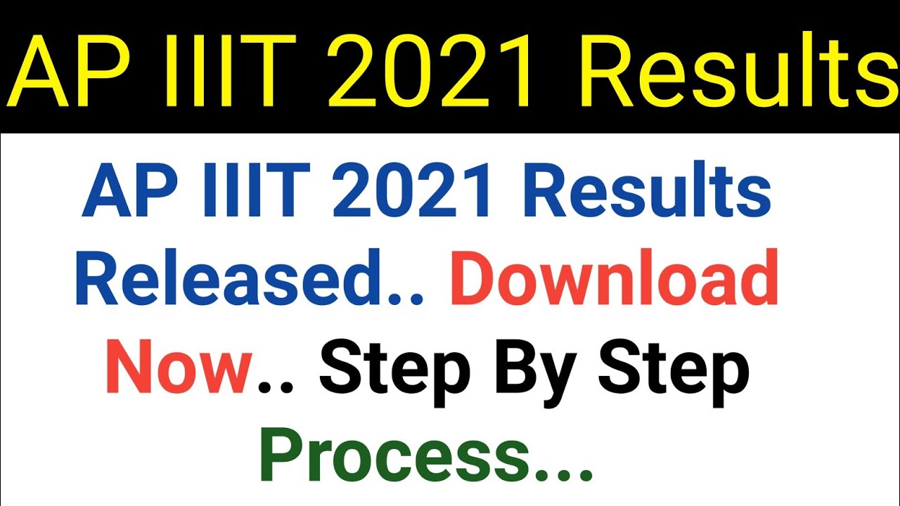 how to download ap iiit 2021 results in telugu