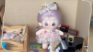 📦CALEMBOU | Cute Xingfu Plush Doll Unboxing | Make up 20CM Cotton Doll🌸